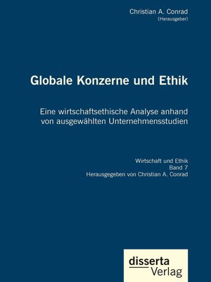 cover image of Globale Konzerne und Ethik